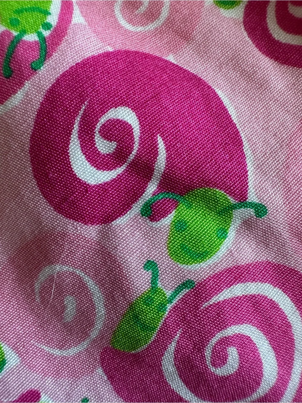 Lilly Pulitzer Loren Capri Escargot Snails Pink 10 Girls Vintage